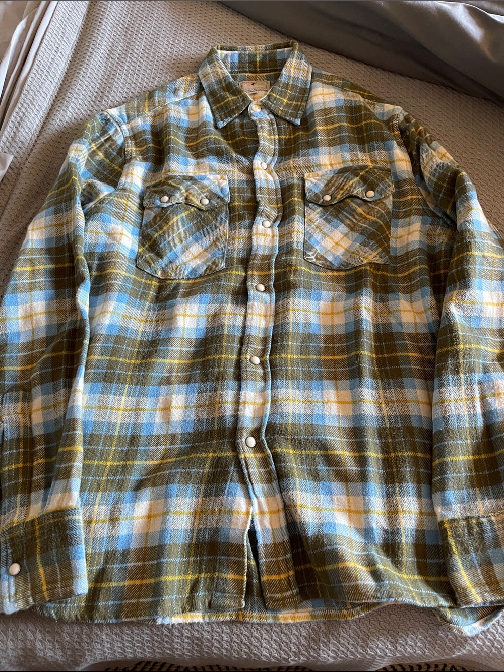 Wythe NY washed pearlsnap flannel - Picture 3 of 9